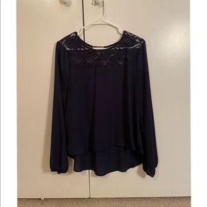 Business casual top. Size: L Color: navy blue